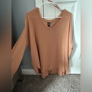 Orange soft long sleeve shirt